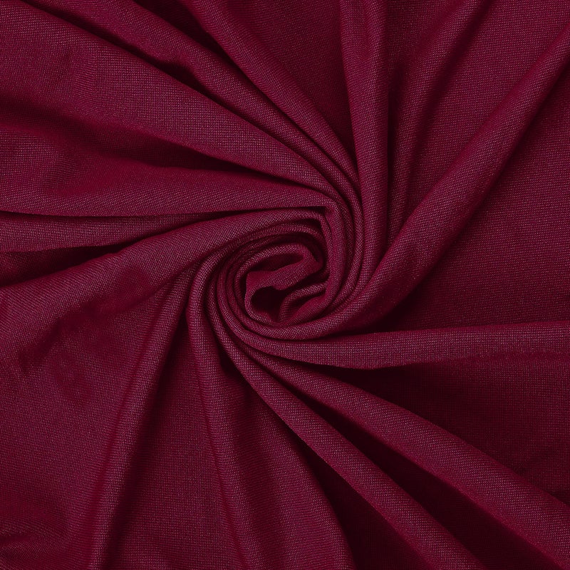 Peomeise Stretch Spandex Chair Cover for Wedding Party Dining Banquet Event (Burgundy, 25) - Image 5